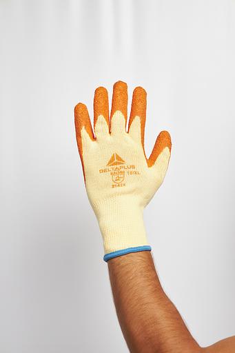 Перчатки VE730 трикотажные с латексным покрытием. размер 8 фото 3