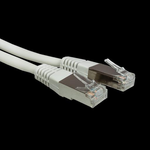 Патч-корд FTP 5e 4x2 26AWG (7x0.16mm) Cu LSZH серый 1м фото 1