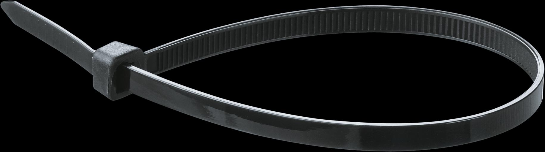 Хомут 200х4.8мм черный нейлон (100шт) фото 1