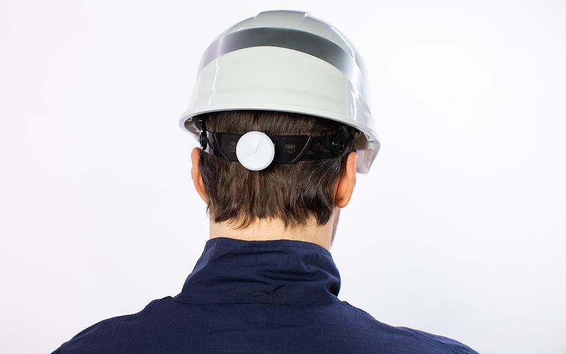 Защитная каска BASEBALL DIAMOND V UP из ABS белая с храповым механизмом фото 4