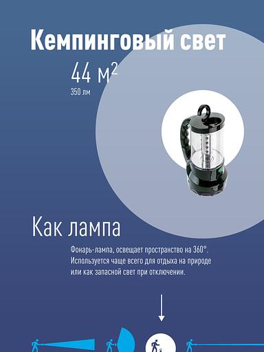 Фонарь-прожектор аккумуляторный, 16 LED + 24 LED, аккум. 4V 2Ah, 190Lm, 350Lm, 15 часов, фото 3