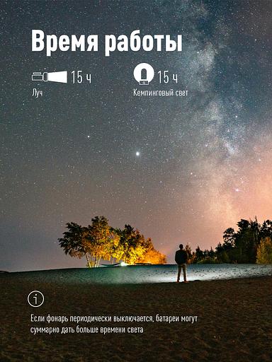 Фонарь-прожектор аккумуляторный, 16 LED + 24 LED, аккум. 4V 2Ah, 190Lm, 350Lm, 15 часов, фото 4