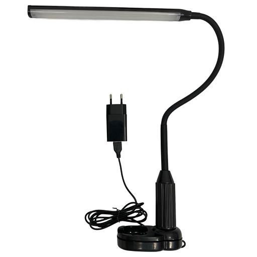 Светильник TLD-572 Black/LED/500Лм/4500K/Diммer настольный светодиодный на струбцине, 7W. Сенсорный выключатель фото 2
