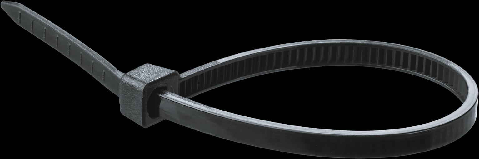 Хомут 100х2.5мм черный нейлон (100шт) фото 1