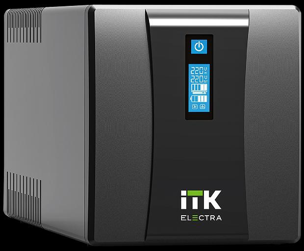 Источник бесперебойного питания Line-interactive 1,2кВА/720Вт, фаза 1/1, LCD дисплей, с АКБ 2х7AH, USB, Schuko фото 1