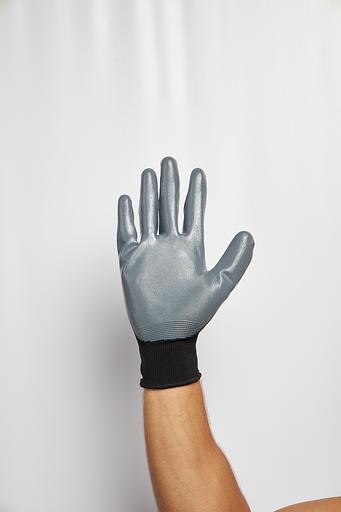 Перчатки полиэстеровые с нитрильным покрытием VE712 р.8 фото 2