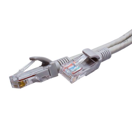 Патч-кордUTP 5e 4x2 26AWG (7x0.16mm) Cu LSZH серый 2м фото 1