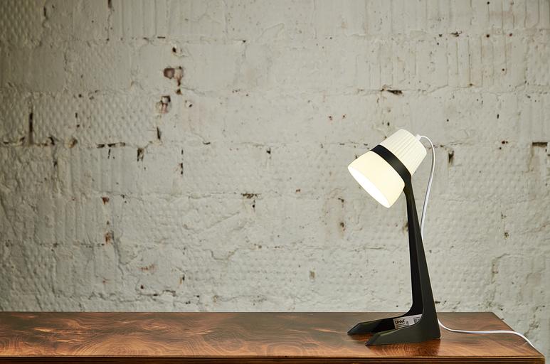 Светильник настольный 40W E14 Механический выключатель Черный с белым ULO-K22 D/E14/A BLACK/WHITE фото 3