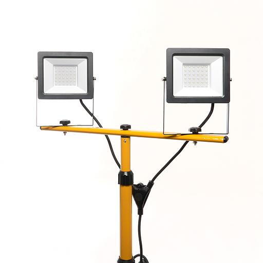 Прожекторы светодиодные ДО-2х50 на штативе 6400К 9000Лм IP65 фото 2