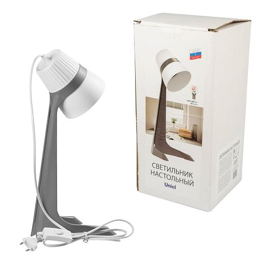 Светильник настольный 40W E14 Механический выключатель ULO-K22 D/E14/A GREY/WHITE Серый с белым фото 1