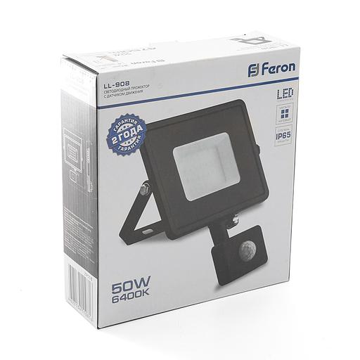 Прожектор светодиодный ДО-50w с ИК датчиком 6400K 4750Лм IP44 фото 5
