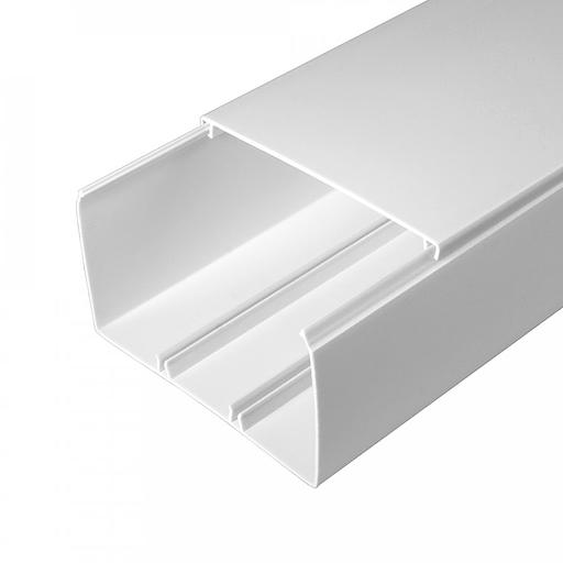 Кабель-канал белый 2-й замок в п/э 100х60 (8 м/уп) фото 1