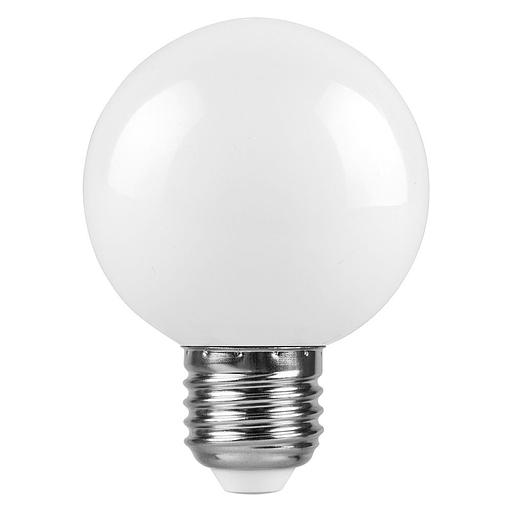 Лампа светодиодная LED 3вт Е27 6400K шар G60 фото 2