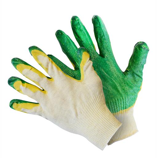 Перчатки вязаные с двойным латексным покрытием фото 1