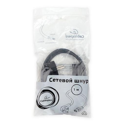 Кабель питания Cablexpert PC-186-VDE-1M, 1м, Schuko- C13, VDE, 10А, черный, с заземлением, пакет фото 2