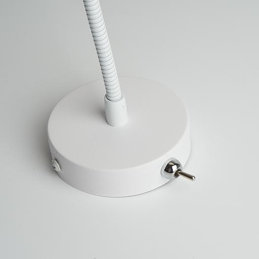 Светильник ДБО GU10 без лампы на гибком основании с выключателем белый фото 5