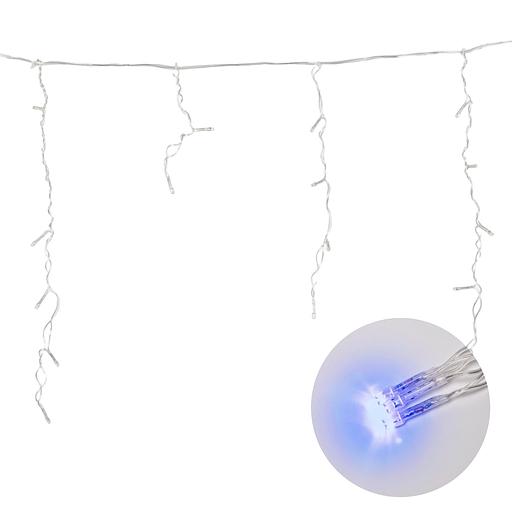 Бахрома светодиодная 1,8м 48 светодиодов Синий свет Провод прозрачный ULD-B1805-048/DTA BLUE IP20 фото 2