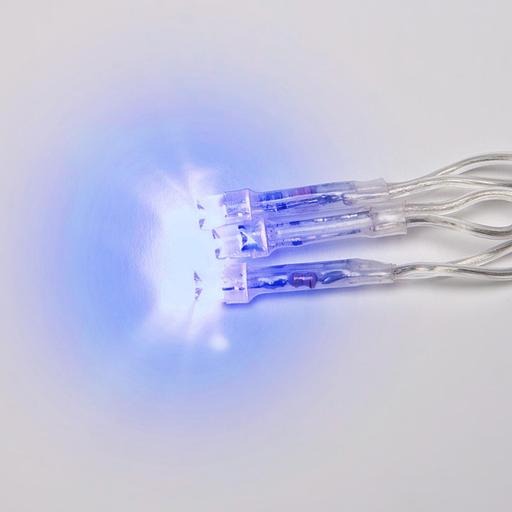 Бахрома светодиодная 1,8м 48 светодиодов Синий свет Провод прозрачный ULD-B1805-048/DTA BLUE IP20 фото 5