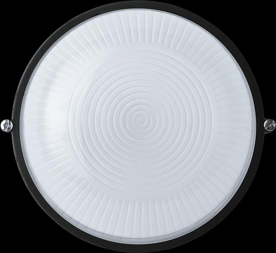 Светильник НПП-60w термостойкий круглый без решетки IP54 черный фото 1