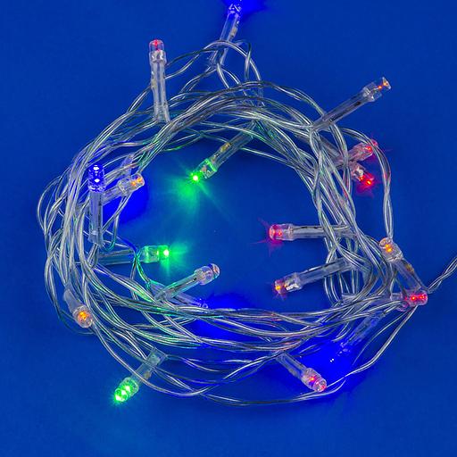 Гирлянда светодиодная с контроллером 20 светодиодов 2,8 м разноцветная IP20 провод прозрачный ULD-S0280-020/DTA MULTI IP20 фото 2