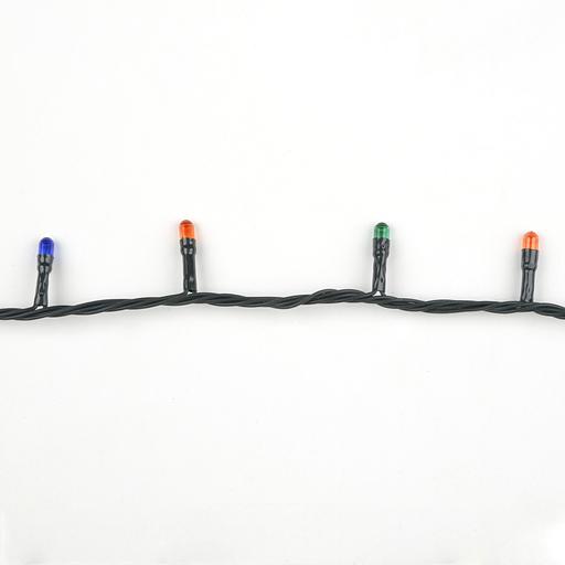 Гирлянда с контроллером 15м 300 миниламп накаливания Разноцветный свет Провод зеленый фото 1