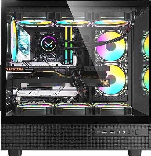 Корпус Formula Crystal Z8 COSMIC черный без БП ATX 6x120mm 1xUSB2.0 1xUSB3.0 1xUSB3.1 audio bott PSU фото 2