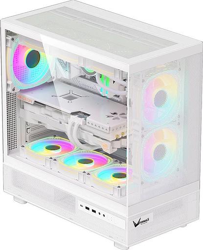 Корпус Formula Crystal Z8 белый без БП ATX 1xUSB2.0 1xUSB3.0 1xUSB3.1 audio bott PSU фото 4