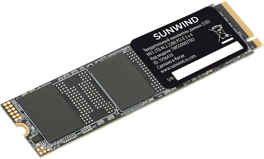 Накопитель SSD SunWind PCIe 3.0 x4 2TB SWSSD002TN3 NV3 M.2 2280 фото 1