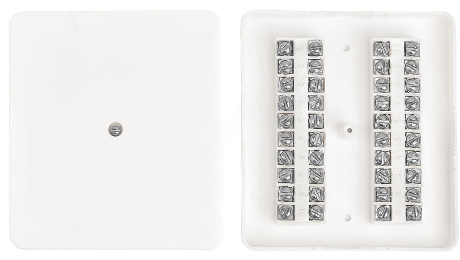 Коробка коммутационная (разветвительная) низковольтная КРТП-10х2 на винте фото 1