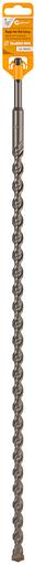 Бур по бетону, Profi Plus - двойная спираль, три пылеотводящие кромки, 16 x 600 мм фото 2