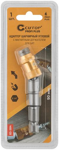 Адаптер шарнирный угловой с магнитным держателем для бит 1/4 до 25 градусов 90 мм фото 3
