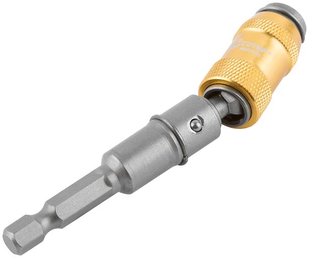 Адаптер шарнирный угловой с магнитным держателем для бит 1/4 до 25 градусов 90 мм фото 6