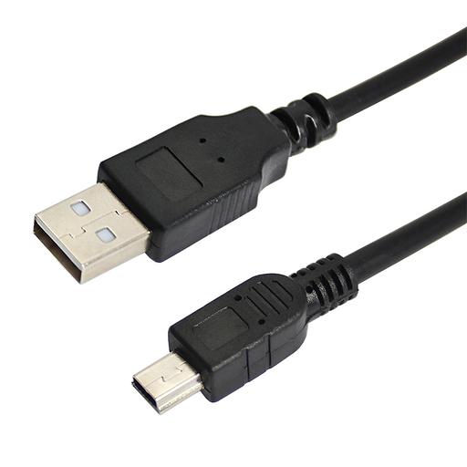 Кабель mini USB - USB A 0.2 метра, черный, фото 1