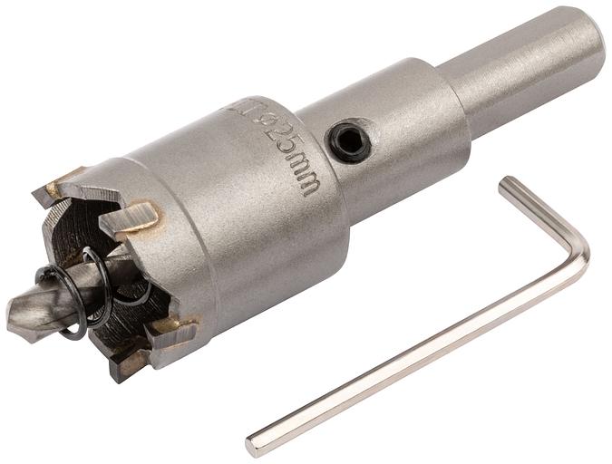 Коронка кольцевая с карбидными вставками Профи (для отверстий в нержавеющей стали) 25 мм фото 1