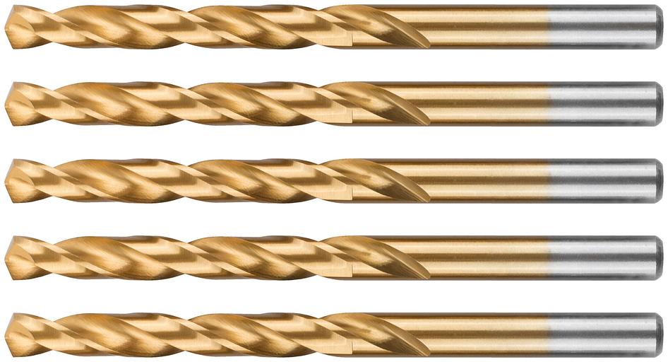 Сверло по металлу Cutop Profi с титановым покрытием, 8х117 мм (5 шт) фото 4