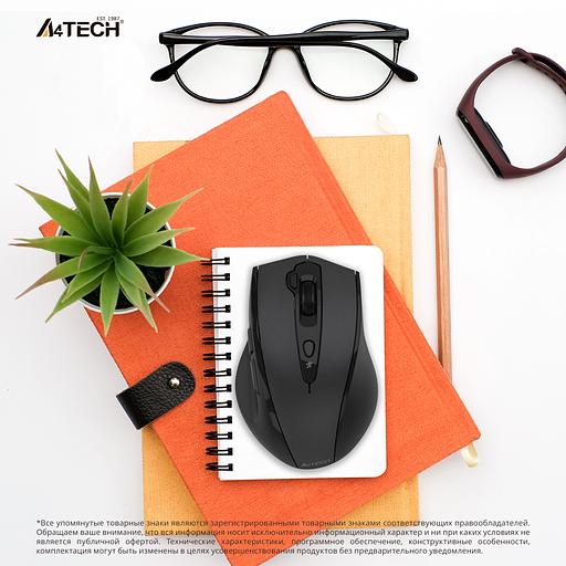 Мышь A4Tech G7-810 Air2 черный оптическая (2000dpi) беспроводная USB для ноутбука (7but) фото 7