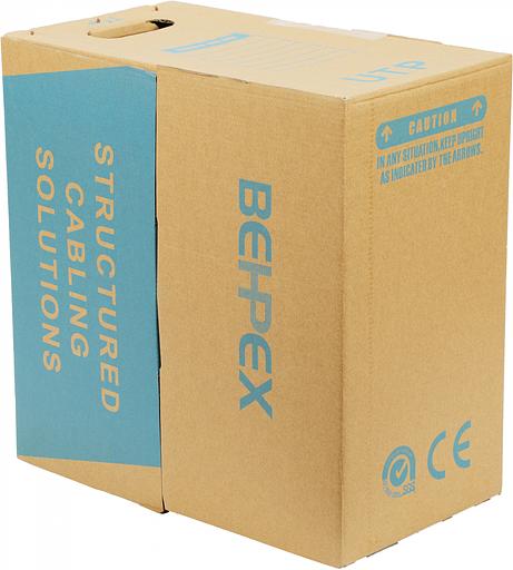 Кабель сетевой UTP 4 пары cat6 solid 0.55мм Cu 305м серый (BHP-C6CU) фото 5