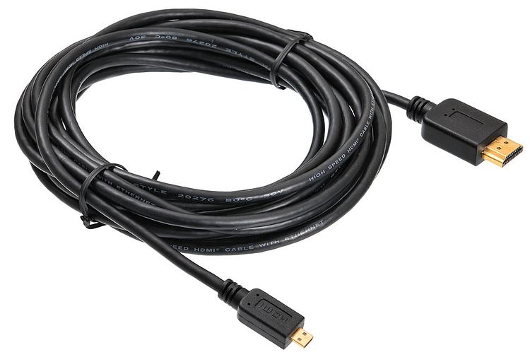 Кабель аудио-видео Buro HDMI 1.4 HDMI (m)/Micro HDMI (m) 5м. черный (MICROHDMI-5M) фото 2