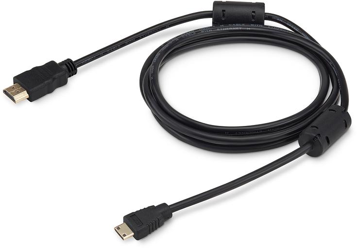 Кабель аудио-видео Buro HDMI 1.4 HDMI (m)/Mini HDMI (m) 1.8м. феррит.кольца позолоч.конт. черный (MINIHDMI-1.8M) фото 1
