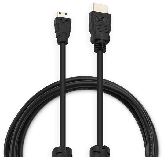 Кабель аудио-видео Buro HDMI 1.4 HDMI (m)/Mini HDMI (m) 1.8м. феррит.кольца позолоч.конт. черный (MINIHDMI-1.8M) фото 2