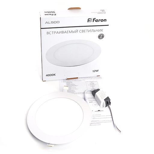 Светильник светодиодный ДВО-12w 4000K 960Лм slim белый фото 6