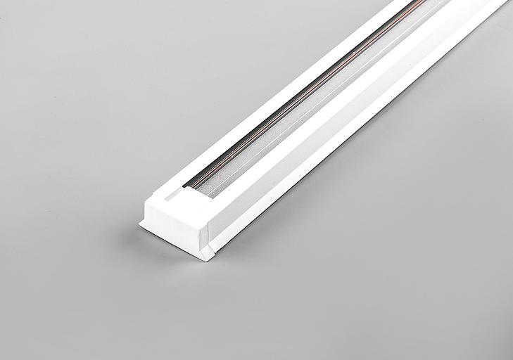 Шинопровод для трековых светильников 1м белый (в наборе токовод заглушка крепление) фото 1