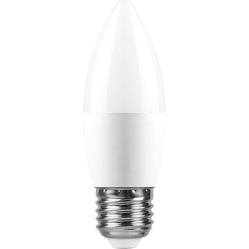Лампа светодиодная LED 13вт E27 белый матовая свеча фото 2