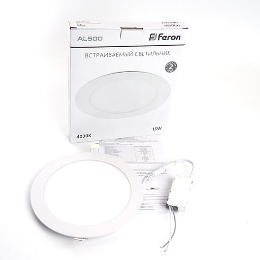 Светильник светодиодный ДВО-15w 4000K 1050Лм slim белый фото 5