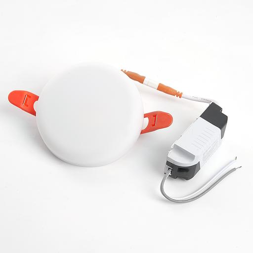 Светильник светодиодный ДВО-6w 4000К 600Лм slim белый с регулируемым монтажным диаметром (до 70мм) фото 2