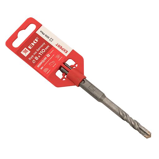 Бур по бетону SDS-plus 8х110 мм (4 резца 4S спираль) фото 1