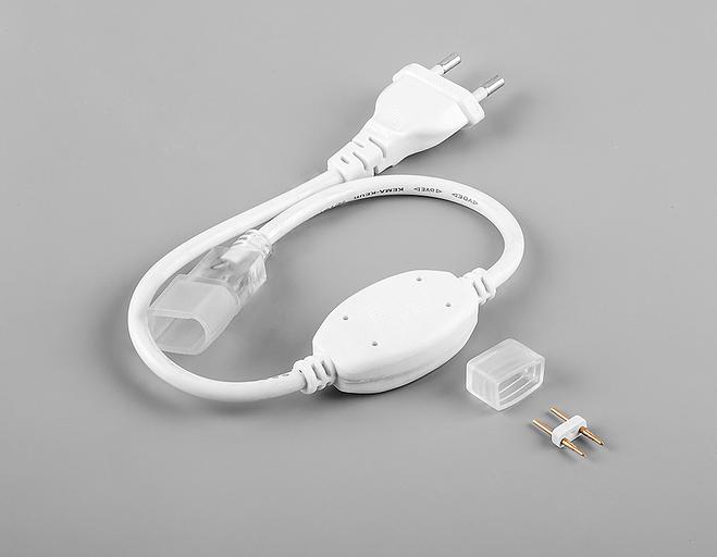 Лента светодиодная LEDх120/м 1м 9.6w/m 220в IP67 6500К неоновая фото 2