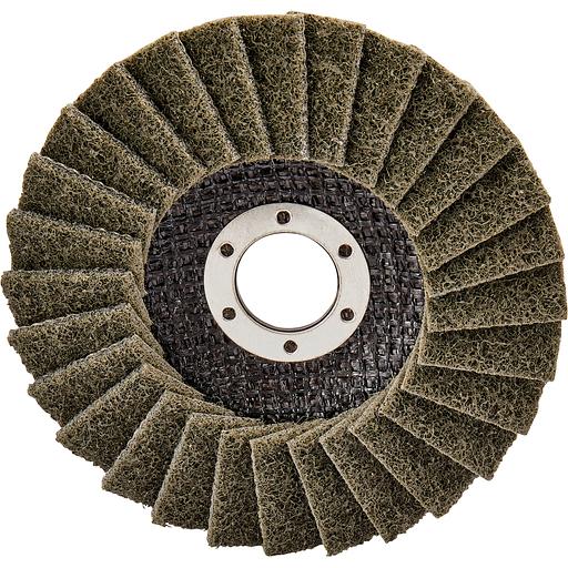 Лепестковый полировочный диск 125x22,23 мм, стекловолокно, угловой (чистовая полировка) фото 2