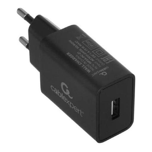Cablexpert Зарядное устройство 5Вт, 1А, 1xUSB, черный, пакет (MP3A-PC-21) фото 1