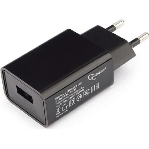 Cablexpert Зарядное устройство 10.5Вт, 2.1А, 1xUSB, черный, пакет (MP3A-PC-25) фото 1